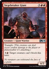 【Foil】《包囲破りの巨人/Siegebreaker Giant》[M19] 赤U