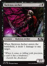 【Foil】《骸骨射手/Skeleton Archer》[M19] 黒C