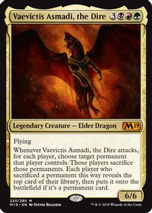 《暴虐の龍、アスマディ/Vaevictis Asmadi, the Dire》[M19] 金R