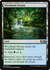 【Foil】《森林地の小川/Woodland Stream》[M19] 土地C