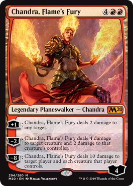 【Foil】《炎の憤怒、チャンドラ/Chandra, Flame's Fury》[M20] 赤R