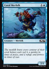 《珊瑚マーフォーク/Coral Merfolk》[M20] 青C