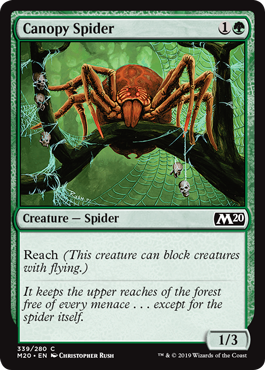《梢の蜘蛛/Canopy Spider》[M20] 緑C
