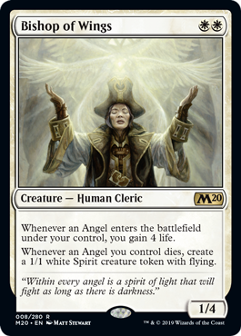 《翼の司教/Bishop of Wings》[M20] 白R