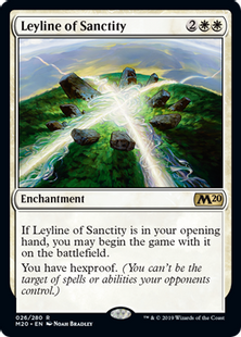 《神聖の力線/Leyline of Sanctity》[M20] 白R