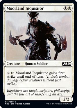 【Foil】《ムーアランドの審問官/Moorland Inquisitor》[M20] 白C