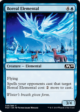 【Foil】《北方の精霊/Boreal Elemental》[M20] 青C