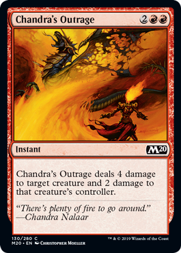 《チャンドラの憤慨/Chandra's Outrage》[M20] 赤C