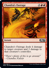 【Foil】《チャンドラの憤慨/Chandra's Outrage》[M20] 赤C