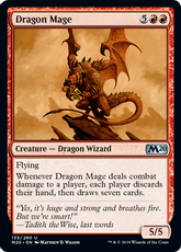 【Foil】《ドラゴン魔道士/Dragon Mage》[M20] 赤U