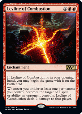 《発火の力線/Leyline of Combustion》[M20] 赤R