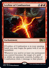 【Foil】■プレリリース■《発火の力線/Leyline of Combustion》[M20-PRE] 赤R