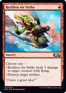《無謀な空襲/Reckless Air Strike》[M20] 赤C