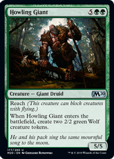 【Foil】《吠える巨人/Howling Giant》[M20] 緑U