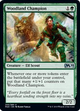 【Foil】《森林の勇者/Woodland Champion》[M20] 緑U