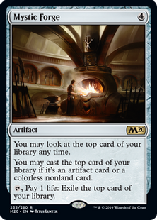 【Foil】■プレリリース■《神秘の炉/Mystic Forge》[M20-PRE] 茶R