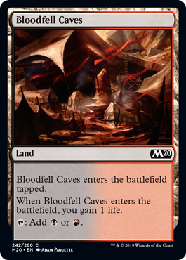 《血溜まりの洞窟/Bloodfell Caves》[M20] 土地C