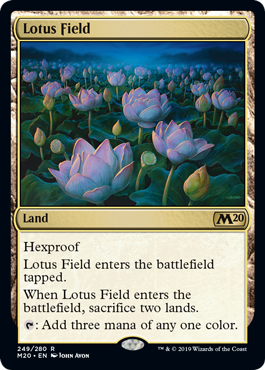 《睡蓮の原野/Lotus Field》[M20] 土地R