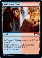 【Foil】《急流の崖/Swiftwater Cliffs》[M20] 土地C