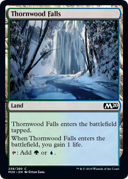 【Foil】《茨森の滝/Thornwood Falls》[M20] 土地C