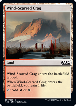 《風に削られた岩山/Wind-Scarred Crag》[M20] 土地C