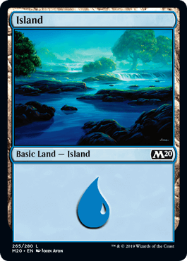 【Foil】(265)《島/Island》[M20] 土地