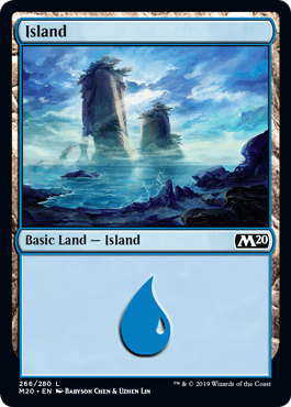 【Foil】(266)《島/Island》[M20] 土地