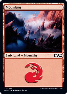 【Foil】(276)《山/Mountain》[M20] 土地