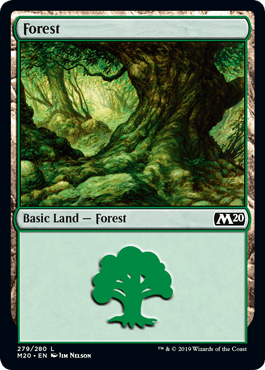 【Foil】(279)《森/Forest》[M20] 土地
