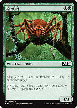 《梢の蜘蛛/Canopy Spider》[M20] 緑C