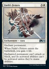 【Foil】(017)《信仰の足枷/Faith's Fetters》[M21] 白U