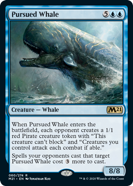 (060)《追われる鯨/Pursued Whale》[M21] 青R