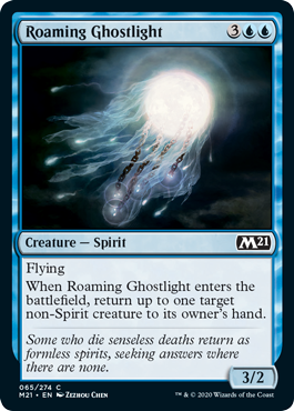 (065)《うろつく光霊/Roaming Ghostlight》[M21] 青C