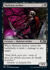 【Foil】(123)《骸骨射手/Skeleton Archer》[M21] 黒C