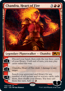 (135)《炎の心、チャンドラ/Chandra, Heart of Fire》[M21] 赤R