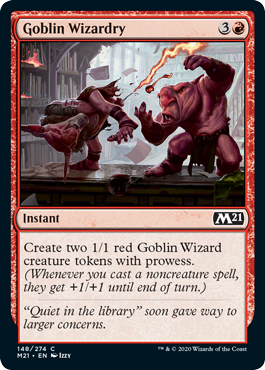 《ゴブリンの魔術/Goblin Wizardry》[M21] 赤C