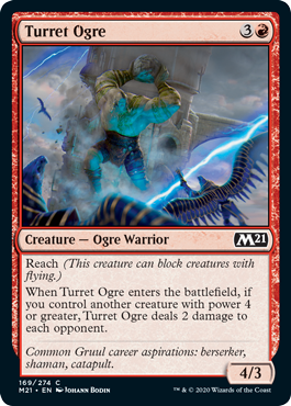 【Foil】(169)《砲塔のオーガ/Turret Ogre》[M21] 赤C