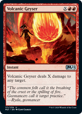 【Foil】(171)《溶岩噴火/Volcanic Geyser》[M21] 赤U