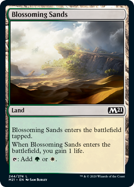 【Foil】(244)《花咲く砂地/Blossoming Sands》[M21] 土地C