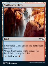 【Foil】(251)《急流の崖/Swiftwater Cliffs》[M21] 土地C