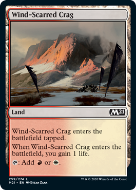 (259)《風に削られた岩山/Wind-Scarred Crag》[M21] 土地C