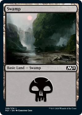 【Foil】(268)《沼/Swamp》[M21] 土地