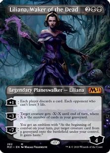 (282)■ボーダーレス■《死者を目覚めさせる者、リリアナ/Liliana, Waker of the Dead》[M21-BF] 黒R