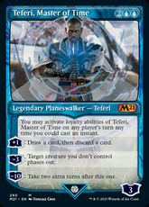 【Foil】(290)■ショーケース■《時の支配者、テフェリー/Teferi, Master of Time》[M21-BF] 青R