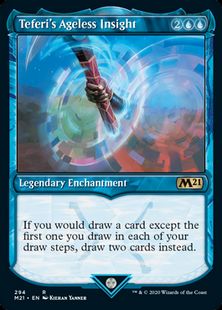 (294)■ショーケース■《テフェリーの永遠の洞察/Teferi's Ageless Insight》[M21-BF] 青R