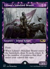 【Foil】(299)■ショーケース■《リリアナの軍旗手/Liliana's Standard Bearer》[M21-BF] 黒R