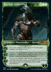 【Foil】(305)■ショーケース■《解き放たれた者、ガラク/Garruk, Unleashed》[M21-BF] 緑R