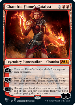 【Foil】(332)《炎の触媒、チャンドラ/Chandra, Flame's Catalyst》[M21] 赤R