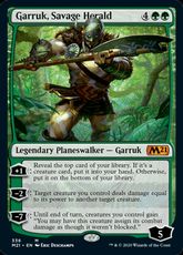 【Foil】(336)《野蛮な伝令、ガラク/Garruk, Savage Herald》[M21] 緑R