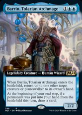 【Foil】(348)■拡張アート■《トレイリアの大魔導師、バリン/Barrin, Tolarian Archmage》[M21-BF] 青R